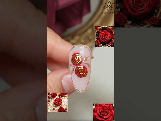 Red Rose Nail Art | BORN PRETTY