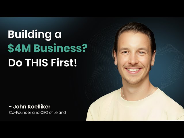 First-time founder experience, marketplace growth, fundraising ft. John Koelliker [FULL EPISODE]