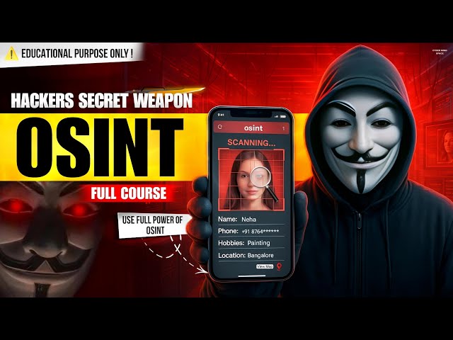 How to Track Anyone Online | OSINT FULL COURSE Part 1 🔍 Ethical Hacking Training | Cyber Mind Space
