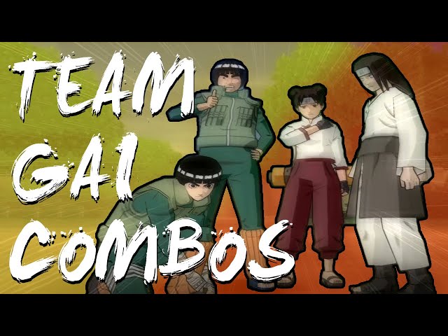 [NA2] Team Gai combos - Naruto Ultimate Ninja 5 | Accel 2