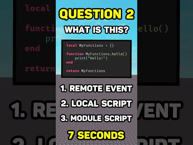 The ULTIMATE Roblox Studio Developer QUIZ...