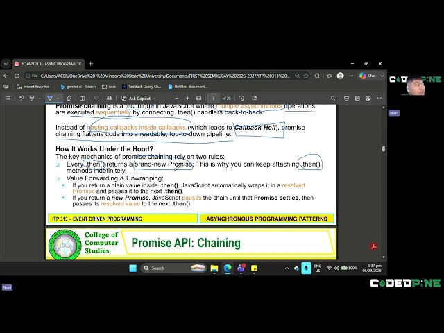 Chapter 3 - Asynchronous JavaScript Programming Patterns Part 2