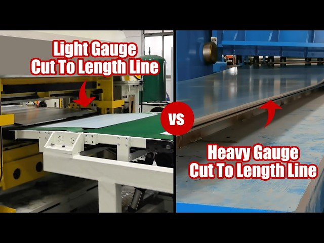 Cut to Length Line Comparison: Light Gauge vs Heavy Gauge Coil Processing Line