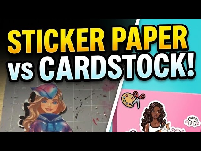 How to Make Barbie Doll Printable Craft Cutouts Easy DIY Sticker Paper vs Cardstock Crafting