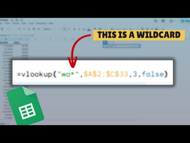 Find Anything With VLOOKUP Using this Wildcard Trick! (Good Sheets Tutorial)