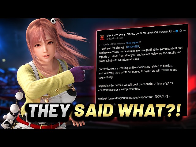 Team NINJA Finally Responds to DOA6LR’s Biggest Problems