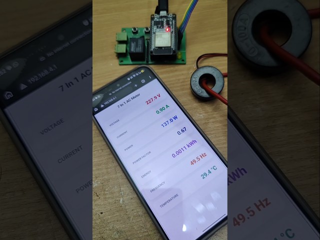 7 In 1 WiFi AC Meter #kiyanislab #jlcpcb #diyproject #esp32project #automation