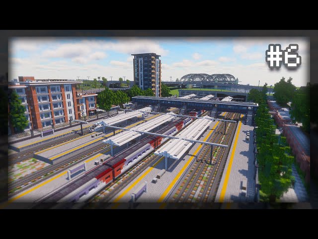 Minecraft City #6 - Train Station [Timelapse]