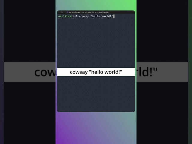A Bit of Linux Terminal Fun With The cowsay Command