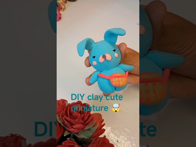 DIY clay cute miniature 🤯 easy tutorial for beginners 🤯#shorts #shortvideo #trending #diy #craft