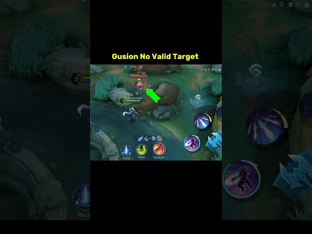 Gusion No Valid Target Buff Tutorial Mobile legends #gusion #ml2b #shorts #mobilelegends
