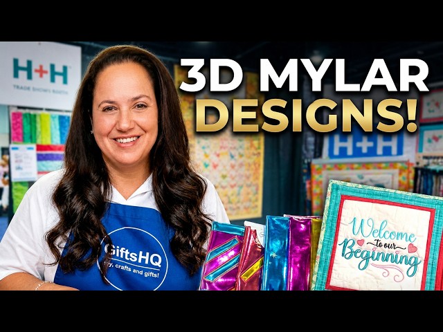 These Mylar Embroidery Designs Are NEXT LEVEL | Purely Gates H+H Americas 2026