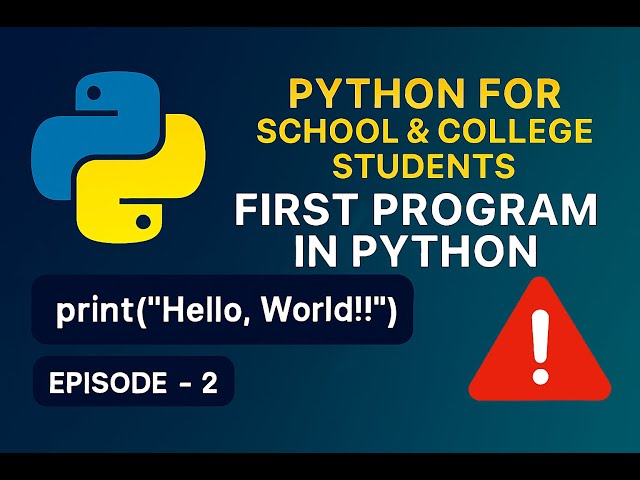 পাইথনে প্রথম প্রোগ্রাম | First Program in Python | Bangla Tutorial