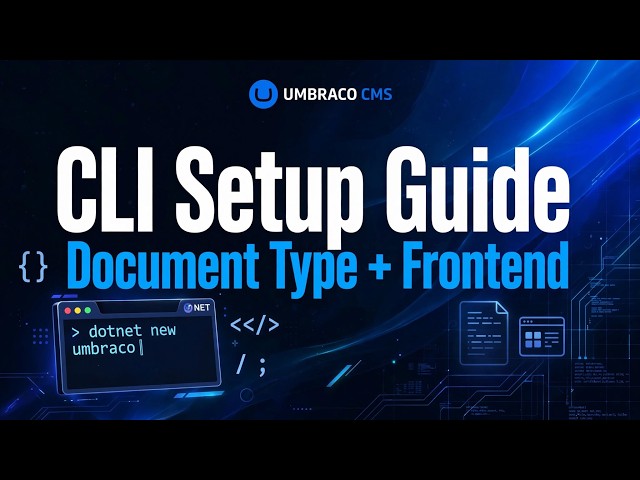 Umbraco CMS Setup using .NET CLI + Create Document Type and Show in Frontend | Complete Tutorial