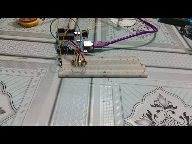 Arduino Knight Rider LED Pattern 🔥 | 7 LED Running Light Effect | Arduino Uno