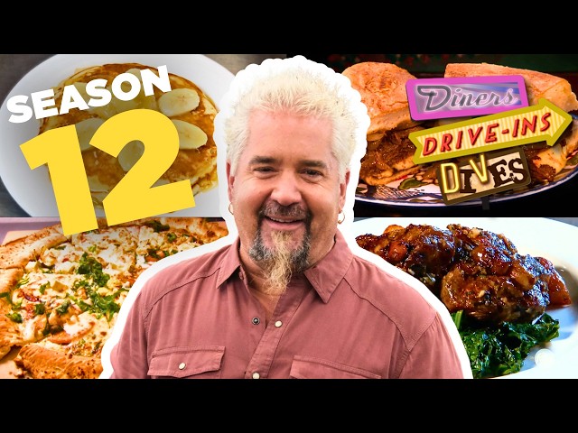 The Best of #DDD Season 12 with Guy Fieri 🔥 Diners, Drive-Ins and Dives | Food Network