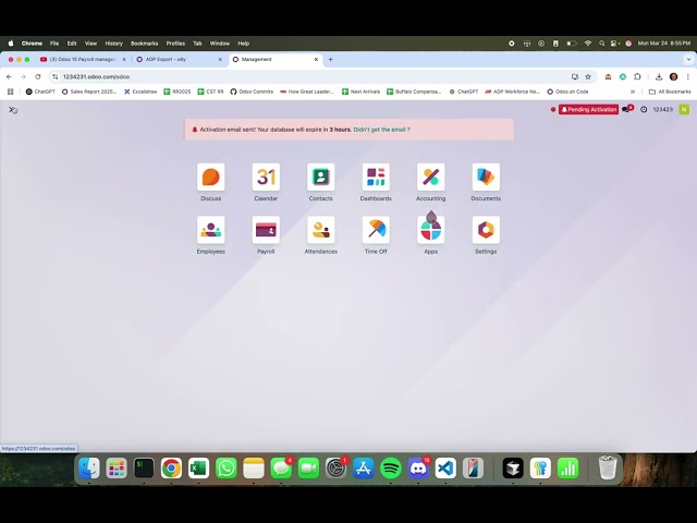 Odoo V18 - Exporting Timesheet Data to ADP