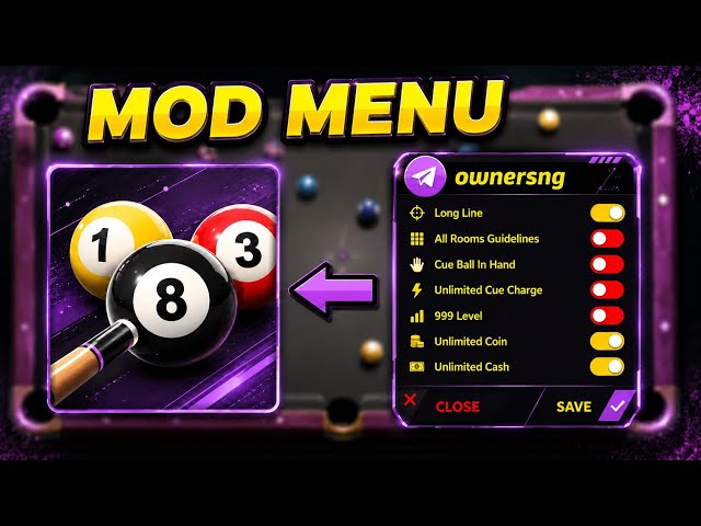 8 Ball Pool Hack MOD APK 2026 | Auto Aim + Extended Guideline