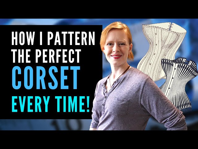 The EASIEST Way To Make A CORSET Pattern - Making a PERFECTLY Fitting CORSET For You - Beginners DIY