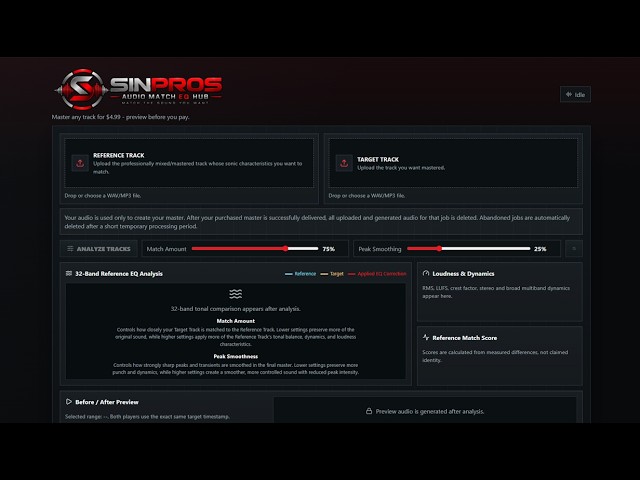 Sinpros Audio Match EQ Hub Install and Tutorial Video - Mastering Software