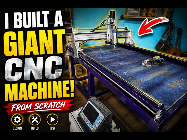I Built a Giant CNC Machine From Scratch! | Complete DIY CNC Router Build