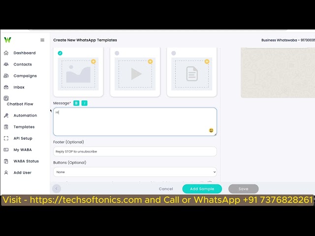 How to Create a Template in API Dashboard | Only ₹999/Month