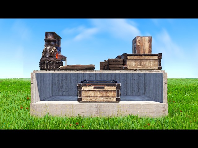 The Ultimate Rust Solo/Duo Pixel Gap Bunker Base