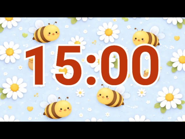 15-Minute Spring Bee & Daisy Timer 🌸🐝 – Fresh Focus Time