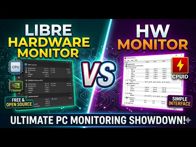 Libre Hardware Monitor VS HW Monitor // #pctipsandtricks #windowstipsandtricks