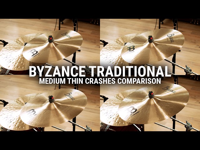 Meinl Cymbals - Byzance Traditional Medium Thin Crashes Comparison