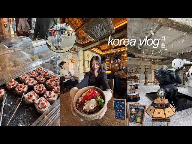 korea vlog 🍂 eating 24/7, cute cafes, taking dance class, exploring apugujeong & anguk 