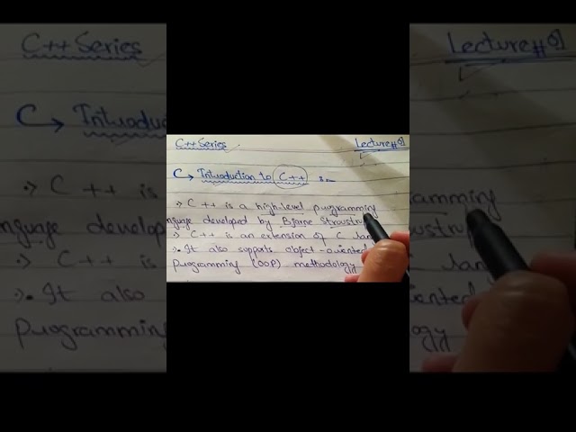 Introduction to c++ Programming Language #shorts #cprogramminglanguage