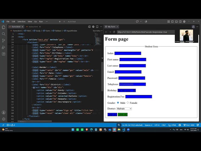 2026 AL - HTML + CSS