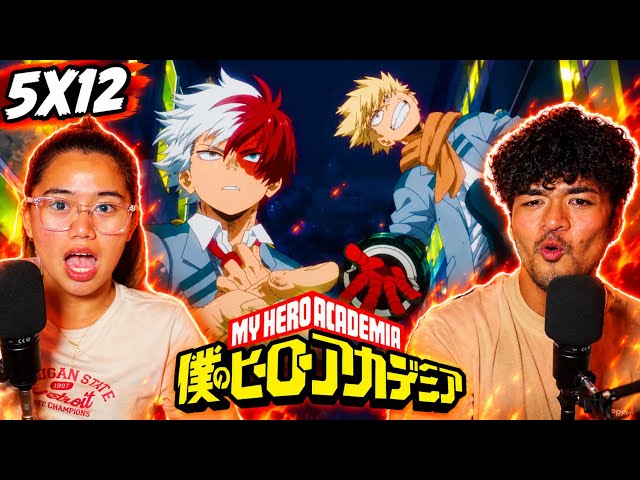 BAKUGO AND SHOTO TAG TEAM! - My Hero Academia Season 5 Episode 12 Reaction!