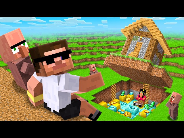We Found Villager Secret Base in Minecraft..