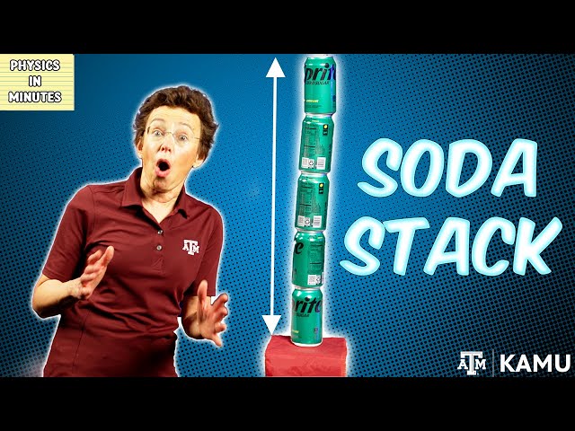 Can Inertia Save This Soda Can Tower? | Physics in Minutes