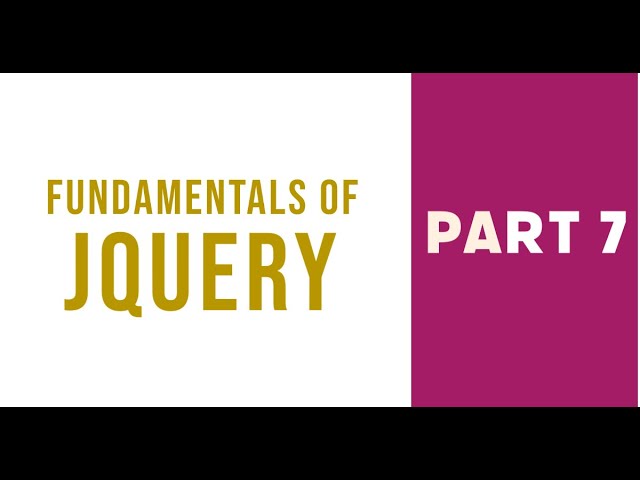 Part 7 | jQuery | Web Designing Malayalam Tutorial