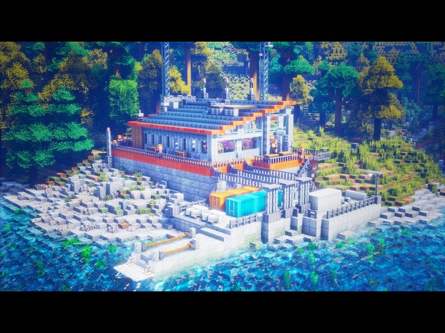 Fall Asleep While I Build A Research Lake Station In Minecraft