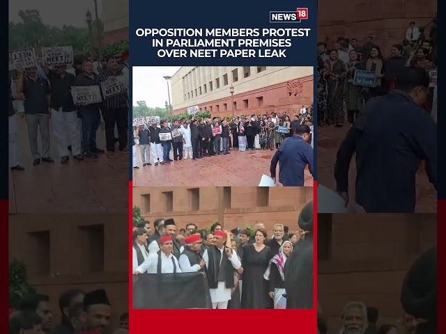 Opposition MPs Wear Black in Parliament Over Alleged NEET-UG 2026 Paper Leak | N18S