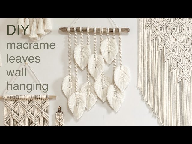 DIY | macrame leaves wall hanging