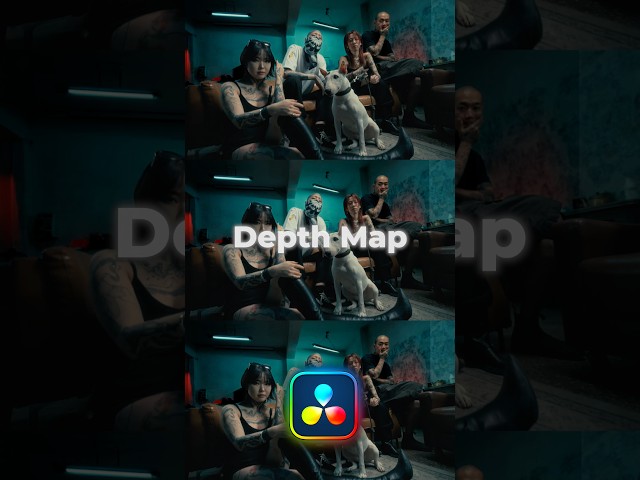 ✨Depth Map - great isolation tool in Davinci Resolve#davinciresolve #tutorial #colorgrading #effects
