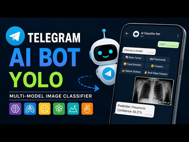 Build a Telegram AI Image Classification Bot with YOLO | Deep Learning Project in Python