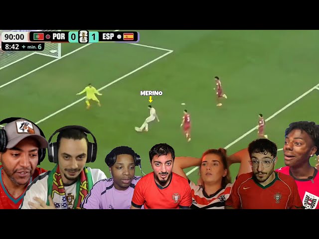Spain 1 - 0 Portugal Reactions | RONALDO FANS IN TEARS 😭