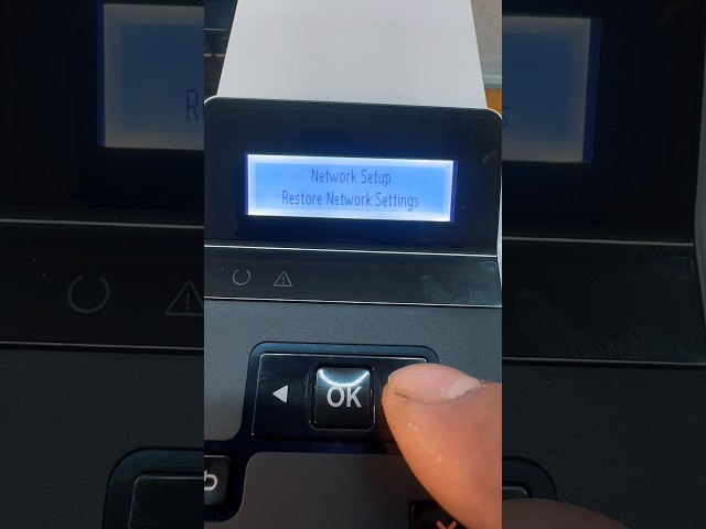 How to Reset Network Settings on HP Laser 4003dn #techfixeverythings #printermaintenance