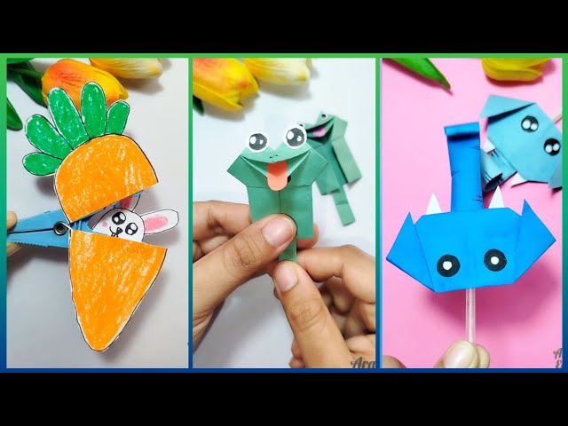 Fun Game Paper Craft Easy Making Tutorial step by step| School project craft |DIY origami paper game