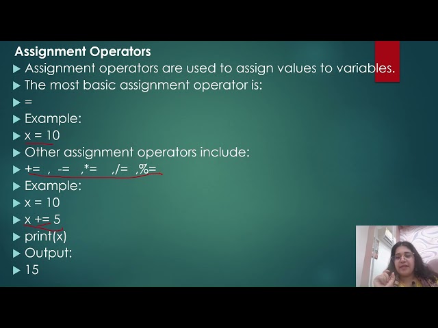 data types and operators