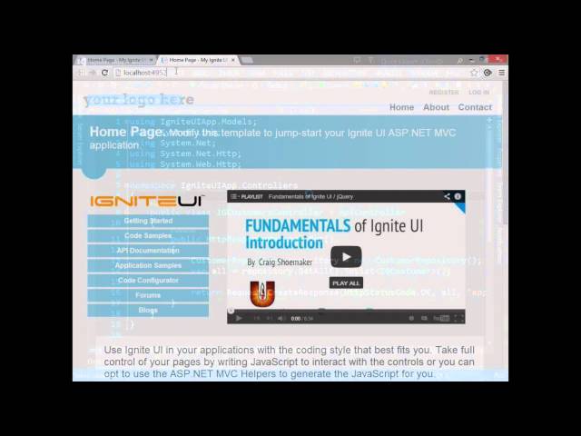 Introduction to IgniteUI jQuery Templates