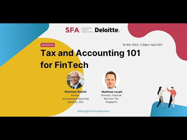 Strengthen Your Business | Tax and Accounting 101 for FinTech
