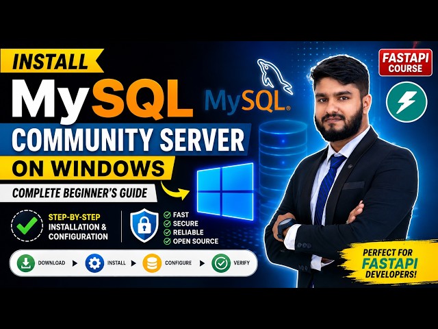How to Install MySQL Community Server on Windows | FastAPI Developer Course