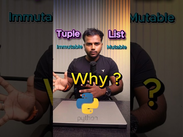 Why Python Tuple is Immutable? 🤔 | List vs Tuple Explained with Real Example #shorts #python